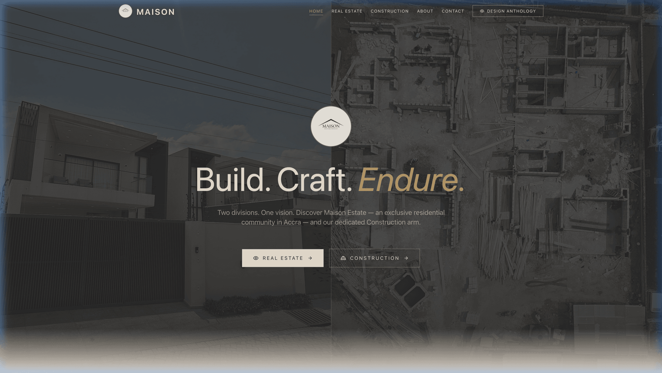 Maison Real Estate Ghana — Luxury Property Portal
